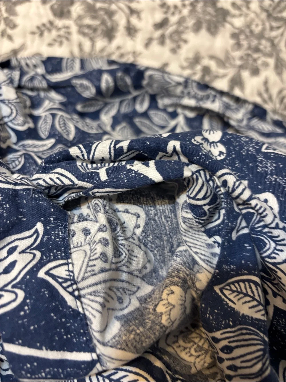 IKEA Blue and white floral Twin Duvet cover with 2 pillow shams